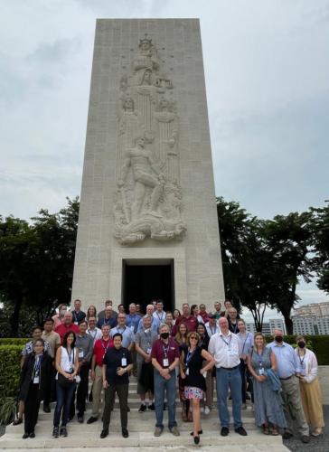 Ag Trade Mission participants at the Manila American cemetery