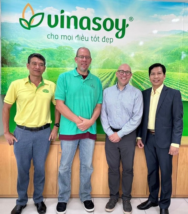 SSGA board member Rob Prather and Manager of Strategic Programs Shane Frederick met with Vinasoy, a soy food processing company.